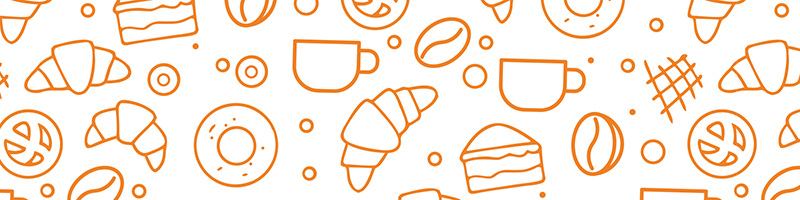 Pattern with brown and white fruits and vegetables on beige background | MSC Cruises