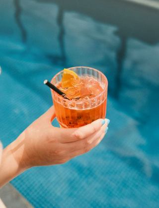 Refreshing tropical drink by the cruise ship pool | MSC Cruises