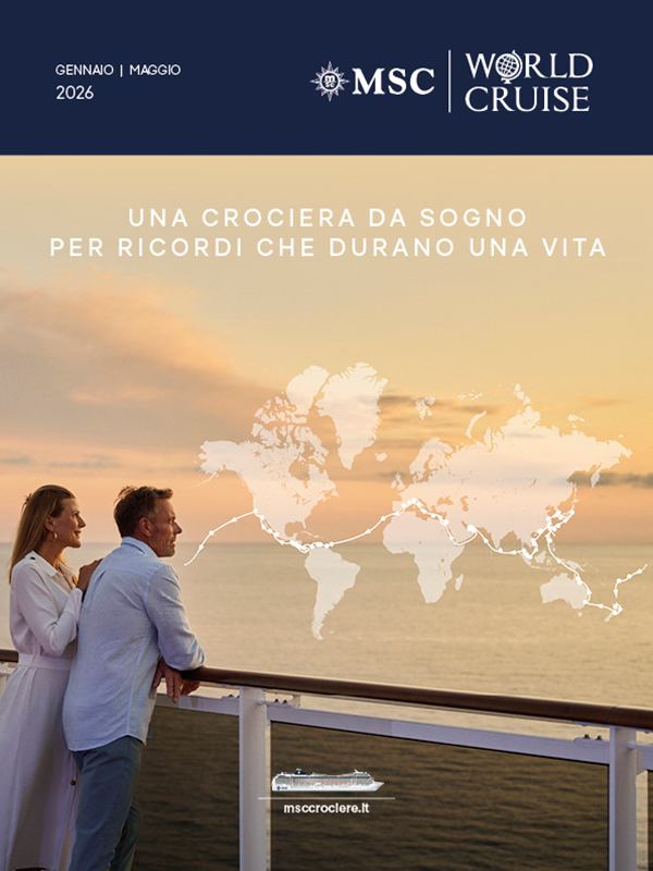 Una coppia ammira il tramonto mentre pianifica le proprie avventure nel mondo | MSC Crociere