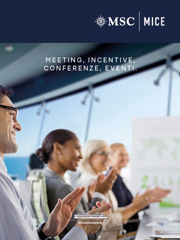 Un gruppo di persone discute idee e progetti in un ambiente moderno e luminoso | MSC Crociere