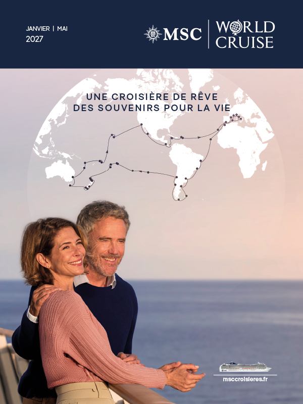 Un couple profite d'une vue romantique sur la mer lors d'une croisière | MSC Croisières