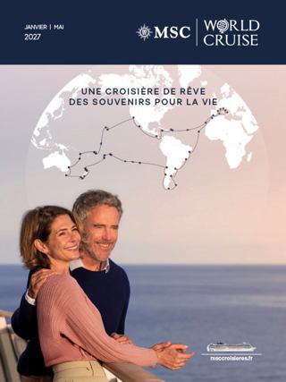 Un couple profite d'une vue romantique sur la mer lors d'une croisière | MSC Croisières