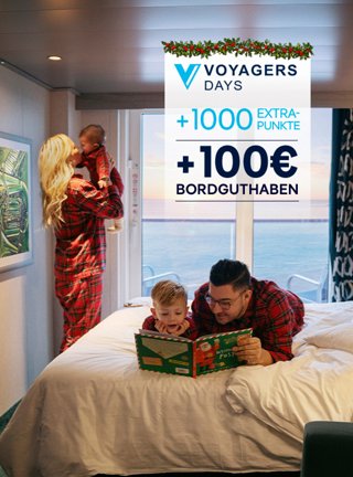 Ein Erwachsener und ein Kind genießen eine gemütliche Kabine mit Meerblick während der Kreuzfahrt | MSC Cruises