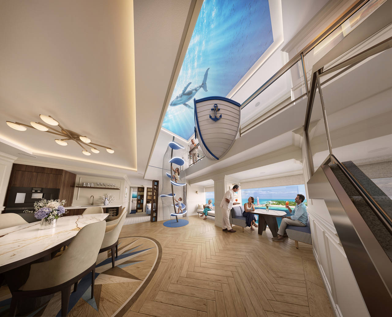 Guests enjoy a spacious interior filled with light and modern amenities for comfort | MSC Cruises