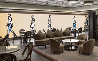 Art piece by Julian Opie onboard exhibition | MSC Cruises