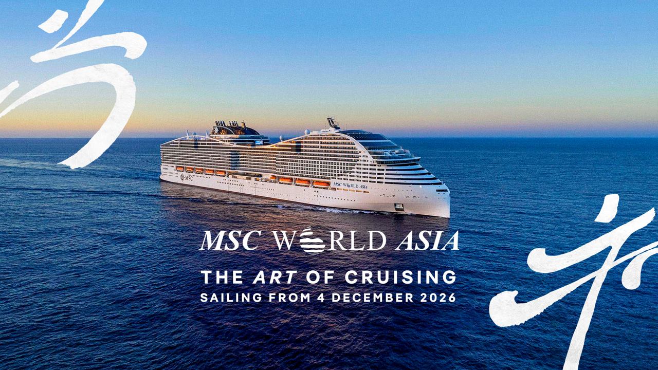 A stunning cruise ship sailing on calm waters under a clear sky, representing the essence of luxurious travel | MSC Cruises