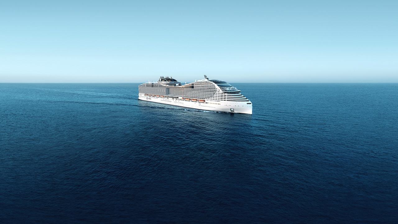 The ship sails over the calm ocean waters | MSC Cruises