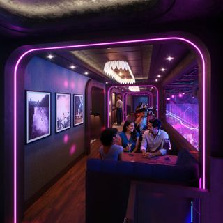 Sky Box Bar​, the interactive displays creates a unique guest experience | MSC Cruises