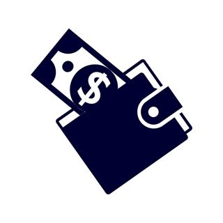 Icon of a wallet containing paper currency and coins | MSC Cruises