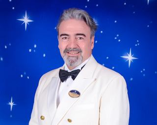 Captain Pietro Scarpato looking at the camera onboard | MSC Cruises