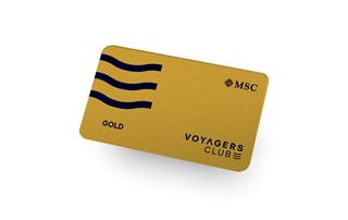 Goldmitgliedskarte des MSC Voyagers Club | MSC Cruises