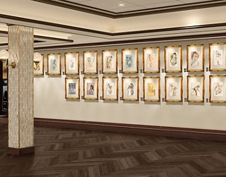 Interior of Degas Art Gallery onboard MSC ship | MSC Cruises