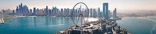 Skyline view of Dubai with MSC cruise promotion overlay | MSC Cruises
