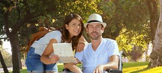 A couple enjoys their time together outdoors on a sunny day | MSC Cruises