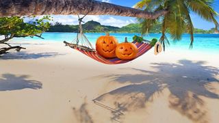 Menschen entspannen in einer Hängematte am Strand mit Palmen und kristallblauem Wasser | MSC Cruises