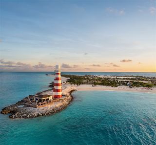 View of Ocean Cay Lighthouse