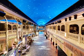 Galleria Grandiosa featuring bars, shops and a vibrant LED dome aboard MSC Grandiosa | MSC Cruises