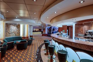 Bar della Cascata features comfortable seating and a modern bar welcoming guests | MSC Cruises