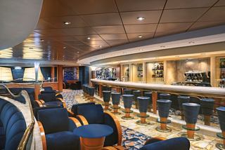 Blue Velvet Bar features plush seating, tables and a welcoming lounge on MSC Musica | MSC Cruises
