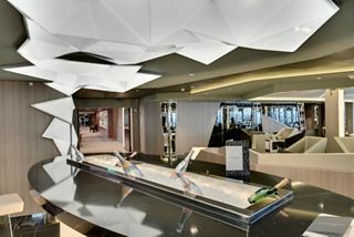 Champagne Bar on MSC Meraviglia features elegant décor and inviting seating areas | MSC Cruises