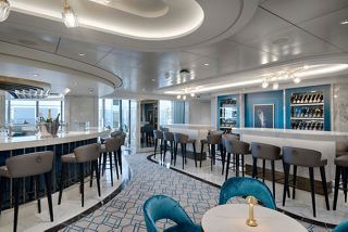 Fizz Champagne Bar with inviting seating areas aboard MSC World America | MSC Cruises