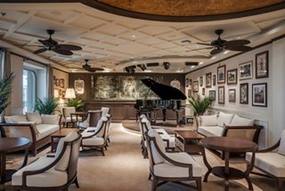 Raj Polo Tea House aboard MSC World Europa features a piano and welcoming lounge area | MSC Cruises