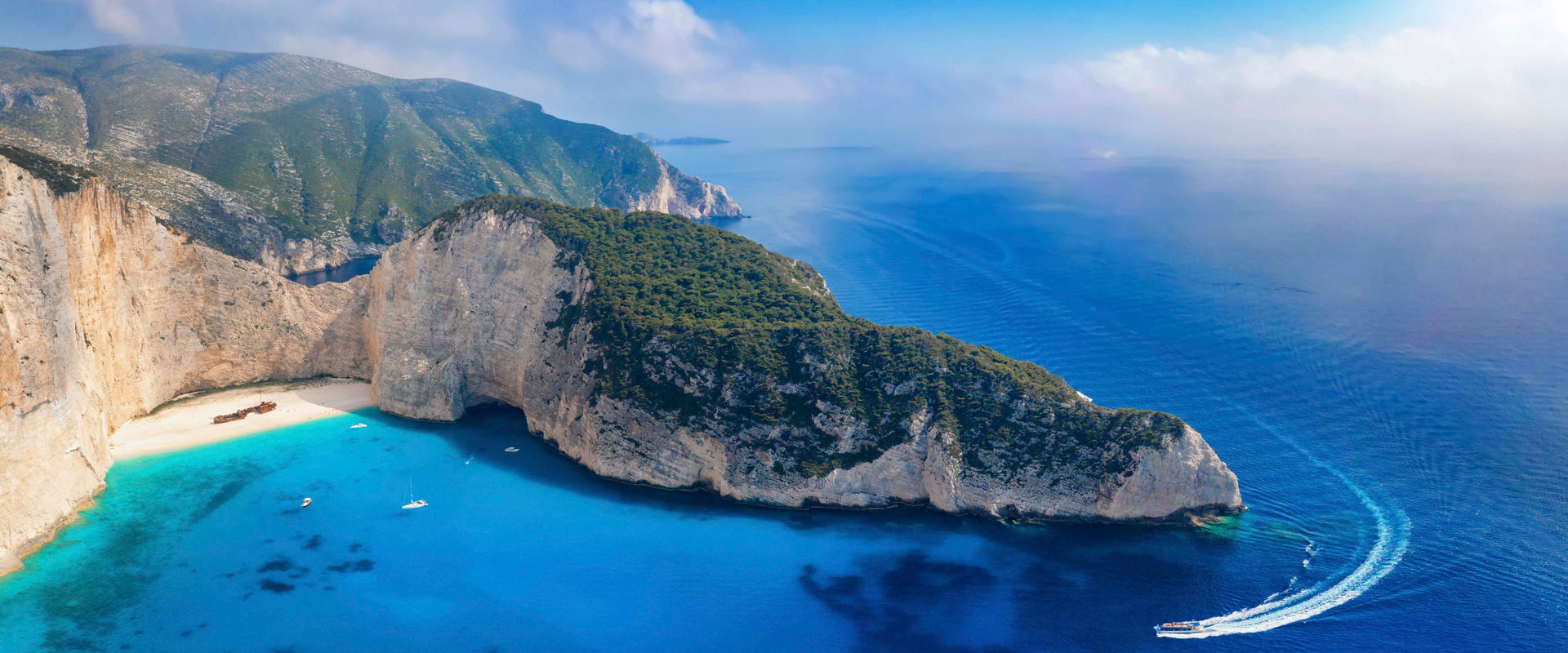 Zakynthos coastline and turquoise bay in Greece, inspiring Mediterranean destination | MSC Cruises