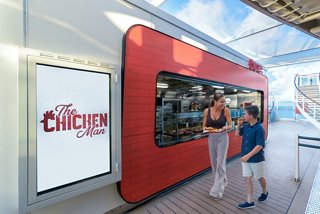 The Chicken Man on board MSC Seashore