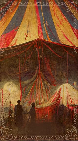 A vibrant circus tent with people gathering for an exciting performance | MSC Cruises