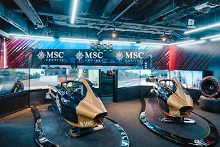 Formula racer simulators with large screens offer exciting onboard entertainment | MSC Cruises