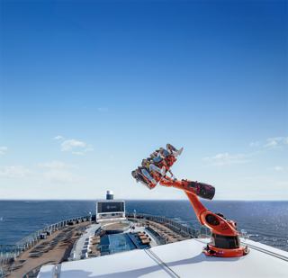 Robot entertainment attraction on a cruise ship with ocean views | MSC Cruises