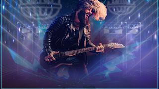 A guitarist performs with vibrant lighting effects during a rock show on MSC Cruises | MSC Cruises