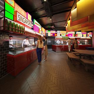 Pan-Asian restaurant interior featuring vibrant menu boards and inviting dining space | MSC Cruises