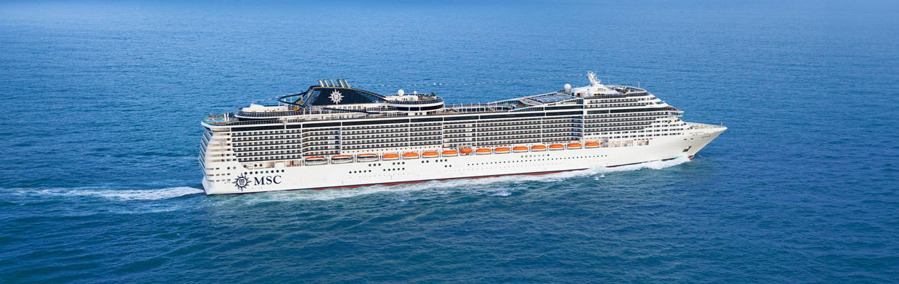 MSC Preziosa sails across the blue ocean waters | MSC Cruises