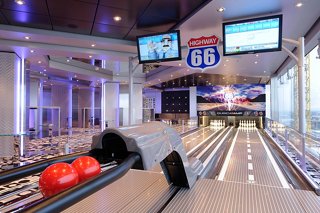 A vibrant bowling alley on MSC Magnifica, perfect for fun-filled entertainment at sea | MSC Cruises