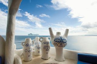 Guests enjoy the stunning coastal view of Punta del Este, Uruguay, with the sea and sky creating a perfect backdrop | MSC Cruises
