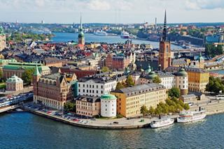 Vue aérienne de Stockholm montrant sa belle architecture et ses voies navigables environnantes | MSC Croisières