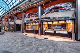 A vibrant view of the Jean-Philippe Crêpes & Gelato bar on MSC Meraviglia, inviting guests with delicious treats | MSC Cruises