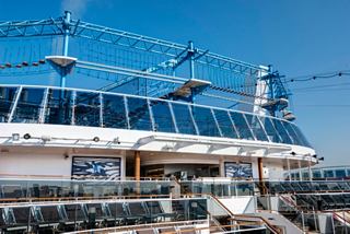 Sunset view from a cruise deck over calm waters | MSC Cruises