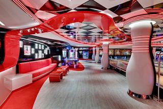 Vibrant entertainment area featuring games and seating spaces | MSC Cruises