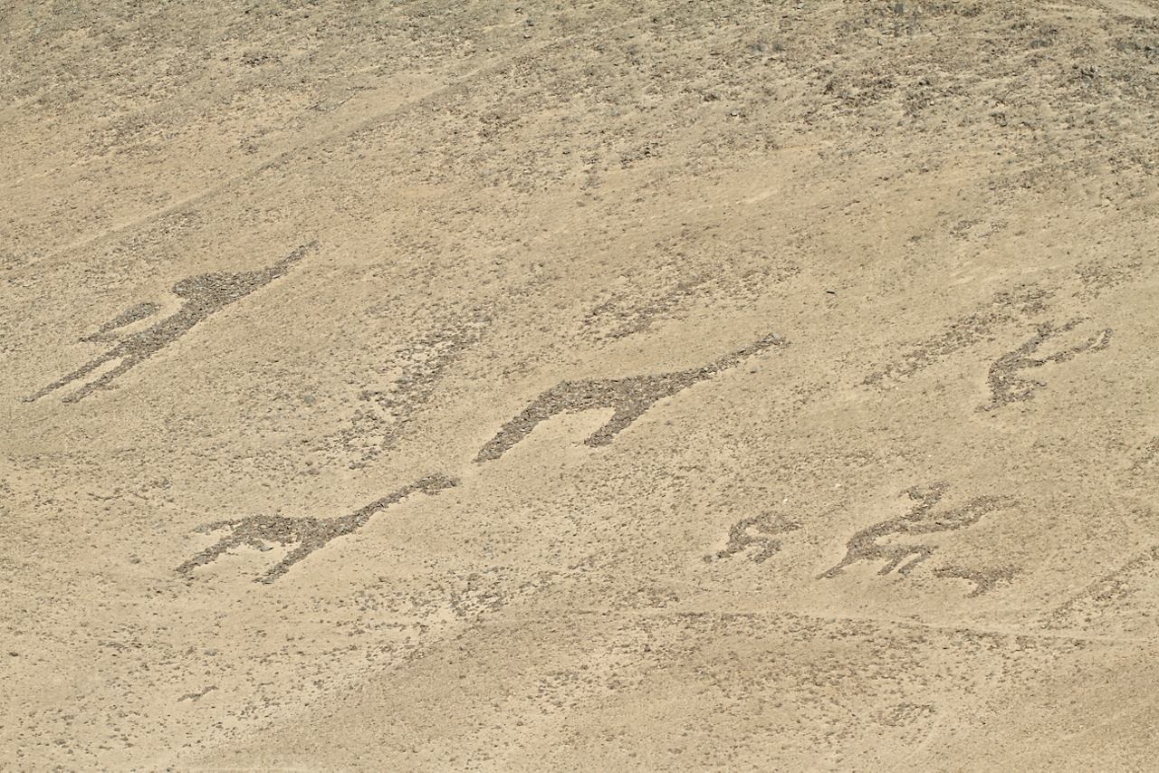 Sand and rock formations displaying ancient geoglyphs in the desert of Arica, Chile, inviting exploration and discovery | MSC Cruises