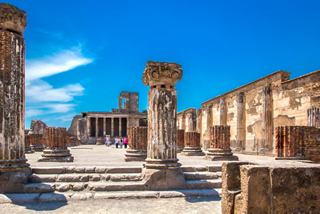 Explore the ancient ruins of Pompeii under a bright blue sky, inviting discovery and adventure | MSC Cruises