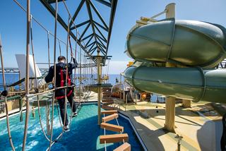 Ropes course adventure attraction onboard a cruise ship | MSC Cruises