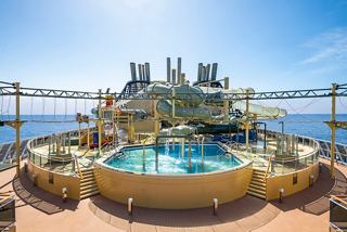 The pool and water park on MSC Virtuosa offer fun and relaxation on deck | MSC Cruises