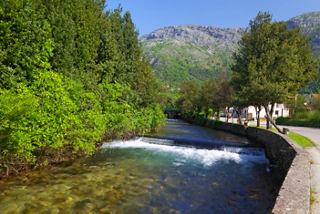 Eine friedliche Aussicht auf den Ljuta-Fluss, umgeben von üppigem Grün in Konavle, Kroatien | MSC Cruises