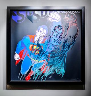 A vibrant artwork inspired by Superman, displayed on the wall of the MSC Virtuosa | MSC Cruises