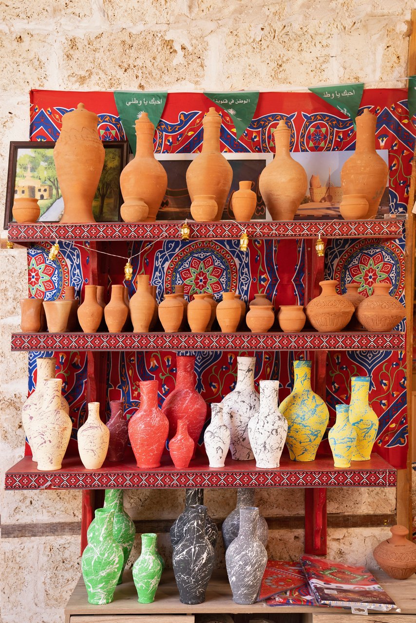 Egypt Cruises, a vibrant display of traditional pottery | MSC Cruises