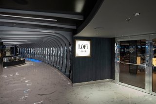 The inviting entrance to the Loft Café on MSC Seascape, featuring modern design elements and a welcoming atmosphere | MSC Cruises