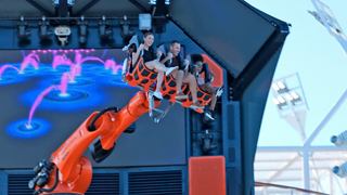 Robot arm on stage provides a unique entertainment experience aboard MSC Seascape | MSC Cruises