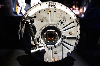 A close-up view of a NASA engine on display at the Johnson Space Center in Houston, Texas, highlighting innovation and exploration | MSC Cruises